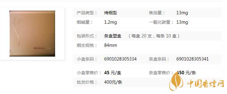 蘇煙軟金砂xs多少錢一包價格？蘇煙軟金砂XS價格及參數(shù)一覽